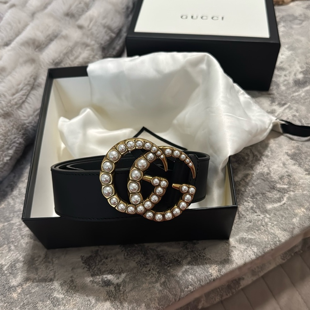Gucci Pearl Belt
